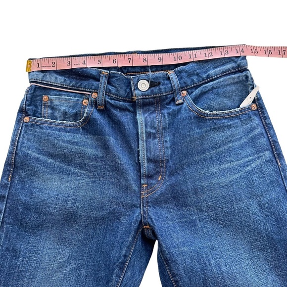 NWT MOUSSY Medium Wash Straight Leg Denim Jeans Whiskering Button Fly Size 26 - Picture 13 of 15